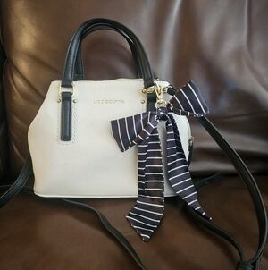 Liz Claiborne Black and White Crossbody Bag